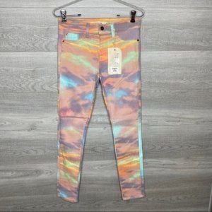 NWT Tie Dye Rainbow Sunset Pants by Pistola 28